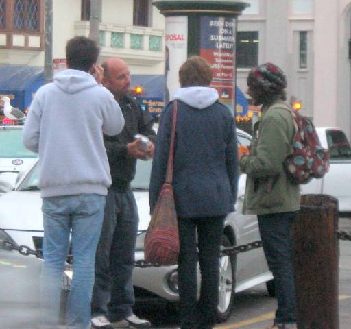  Eric witnesses at Fisherman’s Wharf.